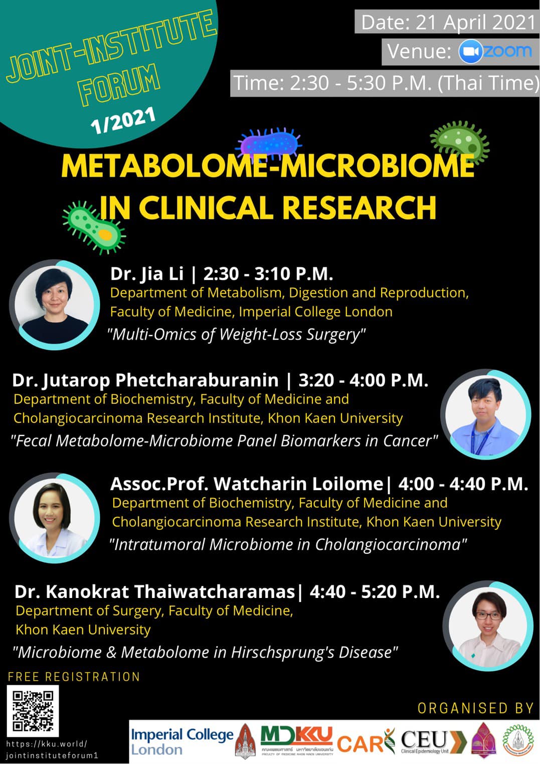 [Upcoming event] Joint-Institute Forum: Metabolome-Microbiome in Clinical Research